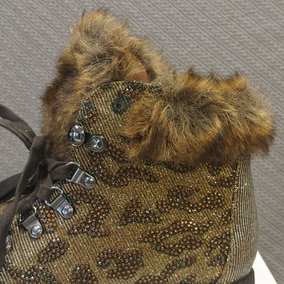 Jessica Simpson Norina glitter gabor boot bronze-8 - Picture 8 of 10